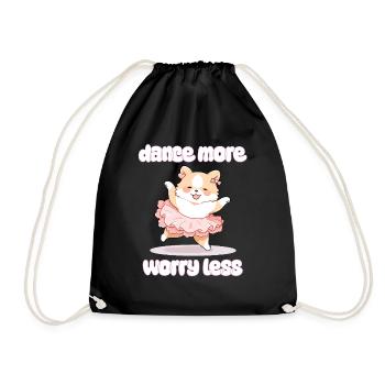 dansez plus sans soucis - Dog Dances Ballet - Sac de sport léger - noir - Devant