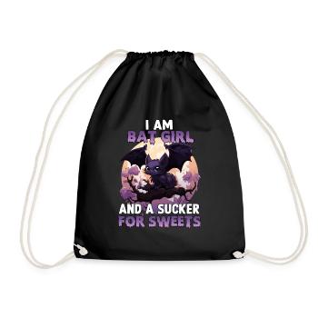 Halloween Costume Bat Girl Kawaii Anime Cosplay - Sac de sport léger - noir - Devant