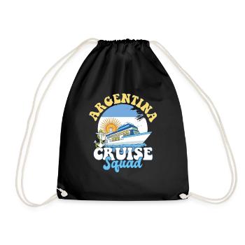 Argentina Cruise Squad Family Vacation Trip - Drawstring Bag - black - Front