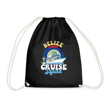 Belize Cruise Squad Family Vacation Trip - Drawstring Bag - black - Front
