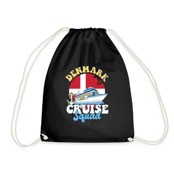 Denmark Cruise Squad Family Vacation Trip - Drawstring Bag - black - Front
