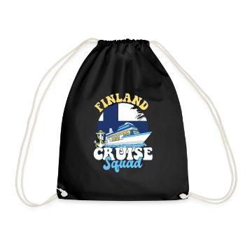 Finland Cruise Squad Family Vacation Trip - Drawstring Bag - black - Front