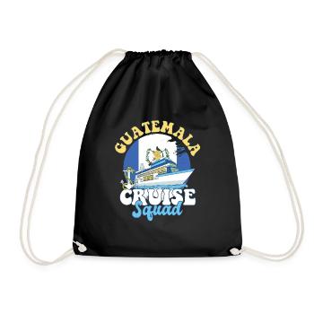 Guatemala Cruise Squad Family Vacation Trip - Drawstring Bag - black - Front