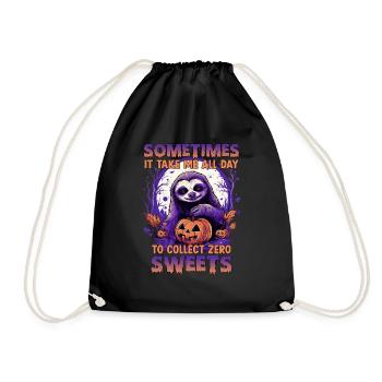Costume amusant de paresseux d'Halloween pour les - Sac de sport léger - noir - Devant