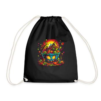 Candy Bucket Costume d'Halloween Trick or Treat - Sac de sport léger - noir - Devant