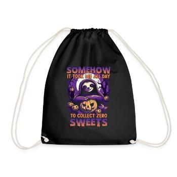 Costume d'Halloween drôle de paresseux | - Sac de sport léger - noir - Devant