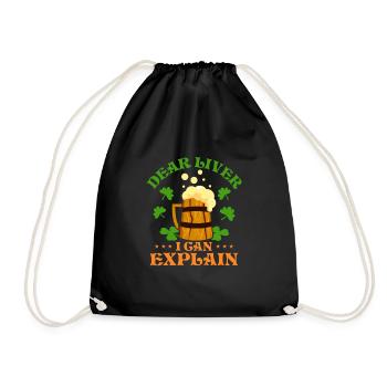 Cher foie, je peux t’expliquer - Sac de sport léger - noir - Devant