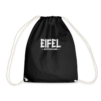 Eifel - Turnbeutel - Schwarz - Vorne