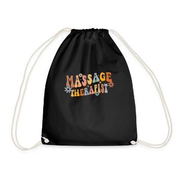 Massothérapeute Thérapie Masseuse Appréciation - Sac de sport léger - noir - Devant