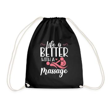 Massagetherapeuten Therapie Masseuse Wertschätzung - Turnbeutel - Schwarz - Vorne