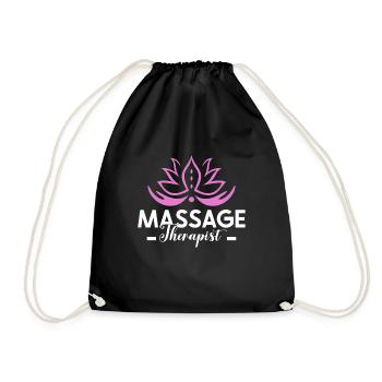 Massagetherapeuten Therapie Masseuse Wertschätzung - Turnbeutel - Schwarz - Vorne
