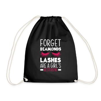 Lustiges Make Up Artist Maskenbildner Geschenk - Turnbeutel - Schwarz - Vorne