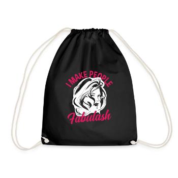Lustiges Make Up Artist Maskenbildner Geschenk - Turnbeutel - Schwarz - Vorne