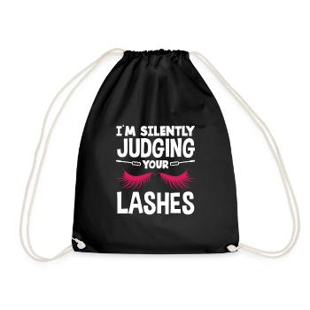 Lustiges Make Up Artist Maskenbildner Geschenk - Turnbeutel - Schwarz - Vorne