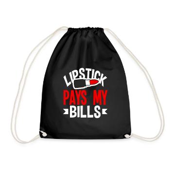 Lustiges Make Up Artist Maskenbildner Geschenk - Turnbeutel - Schwarz - Vorne