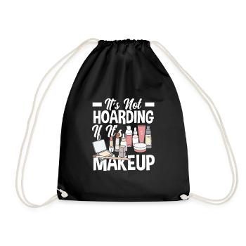 Lustiges Make Up Artist Maskenbildner Geschenk - Turnbeutel - Schwarz - Vorne