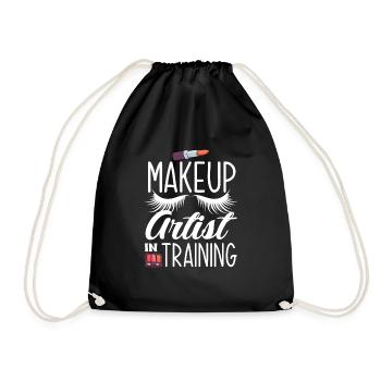 Lustiges Make Up Artist Maskenbildner Geschenk - Turnbeutel - Schwarz - Vorne