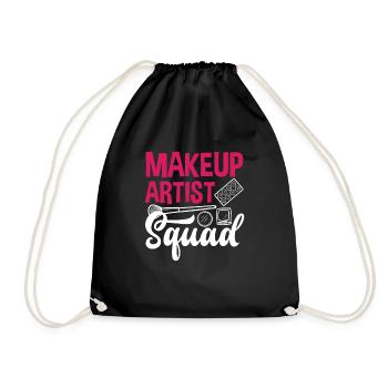 Lustiges Make Up Artist Maskenbildner Geschenk - Turnbeutel - Schwarz - Vorne