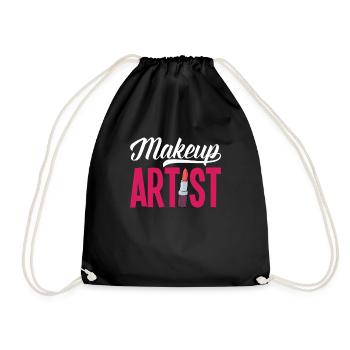 Lustiges Make Up Artist Maskenbildner Geschenk - Turnbeutel - Schwarz - Vorne