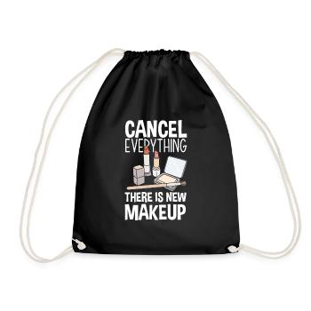 Lustiges Make Up Artist Maskenbildner Geschenk - Turnbeutel - Schwarz - Vorne