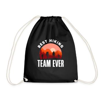 Cadeau de randonnée drôle - Sac de sport léger - noir - Devant