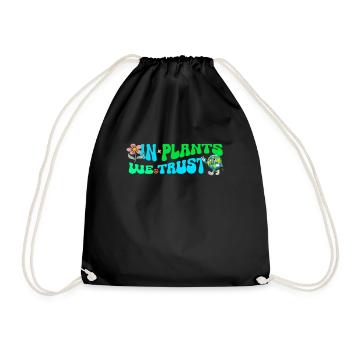 Erde Tag Groovy Hippie 70s Retro Retro - Turnbeutel - Schwarz - Vorne