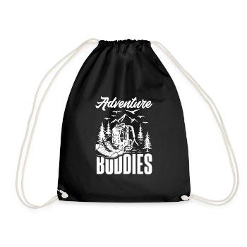 Cadeau de randonnée drôle - Sac de sport léger - noir - Devant