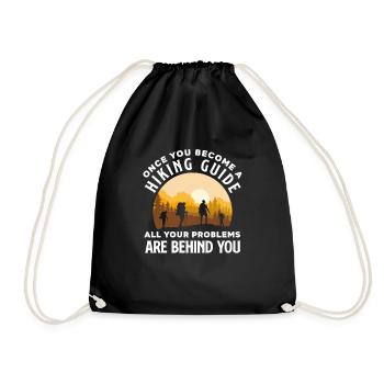 Cadeau de randonnée drôle - Sac de sport léger - noir - Devant