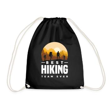 Cadeau de randonnée drôle - Sac de sport léger - noir - Devant
