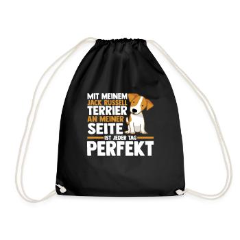 Hund Jacke Russell - Turnbeutel - Schwarz - Vorne