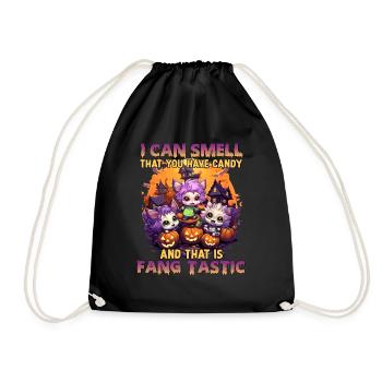 Kawaii Halloween Stuff Chibi loup-garou comme un - Sac de sport léger - noir - Devant