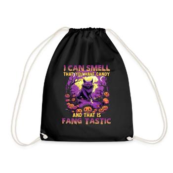 Costume d'Halloween de loup-garou kawaii pour les - Sac de sport léger - noir - Devant