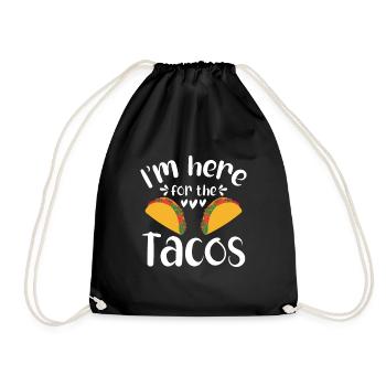 Taco drôle Fiesta mexicaine Cinco De Mayo - Sac de sport léger - noir - Devant