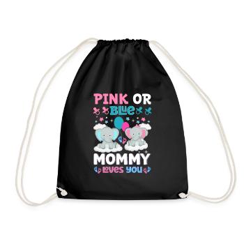 Maman rose ou bleue t'aime le sexe - Sac de sport léger - noir - Devant