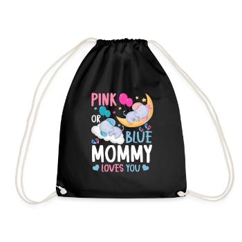 Maman rose ou bleue t'aime le sexe - Sac de sport léger - noir - Devant