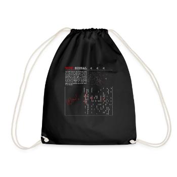 Wow! Signal - Most Mysterious Radio Signal Ever - Drawstring Bag - black - Front