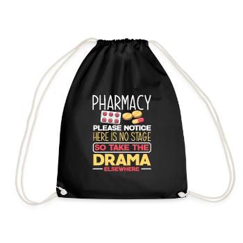 Apothecary Apothecary Apothecary Pharmacy Gift - Drawstring Bag - black - Front