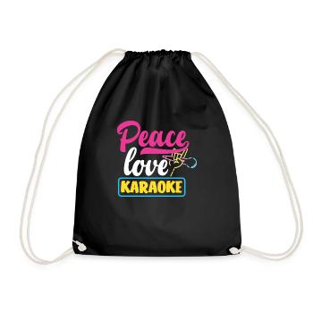 Chanteur de karaoké Chanteur de karaoké Musique - Sac de sport léger - noir - Devant