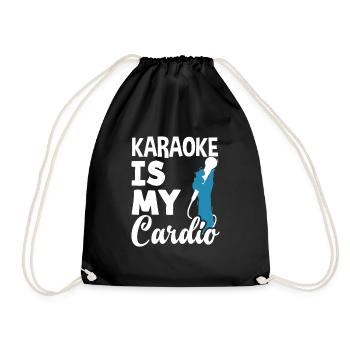 Chanteur de karaoké Chanteur de karaoké Musique - Sac de sport léger - noir - Devant