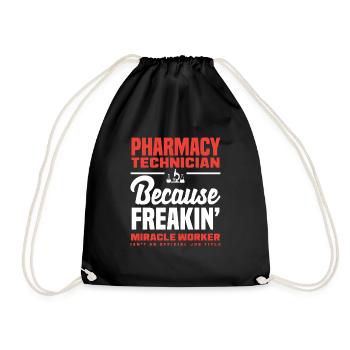 Apothecary Apothecary Apothecary Pharmacy Gift - Drawstring Bag - black - Front