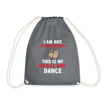 Furet, propriétaire de furet - Sac de sport léger - gris - Devant