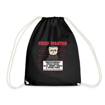 Ferret Owner Ferret - Drawstring Bag - black - Front