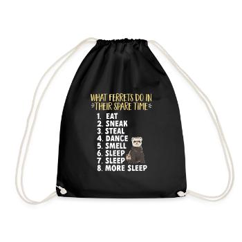Ferret Owner Ferret - Drawstring Bag - black - Front