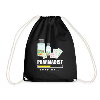 Apothecary Apothecary Apothecary Pharmacy Gift - Drawstring Bag - black - Front