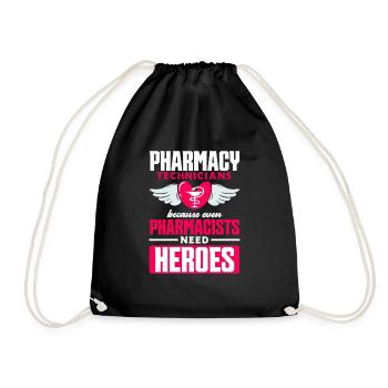 Pharmacist Pharmacist Pharmacy Gift - Drawstring Bag - black - Front