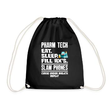 Apothecary Apothecary Apothecary Pharmacy Gift - Drawstring Bag - black - Front