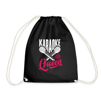 Chanteur de karaoké Chanteur de karaoké Musique - Sac de sport léger - noir - Devant