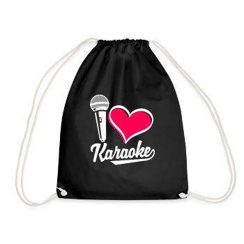Chanteur de karaoké Chanteur de karaoké Musique - Sac de sport léger - noir - Devant