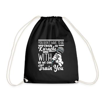 Chanteur de karaoké Chanteur de karaoké Musique - Sac de sport léger - noir - Devant