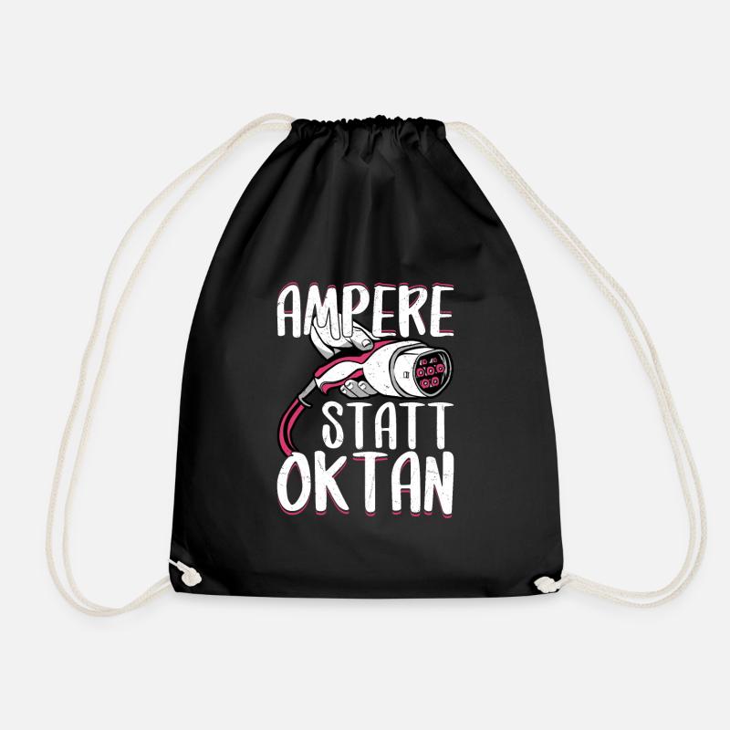 Ampere Statt Oktan - Turnbeutel - Schwarz